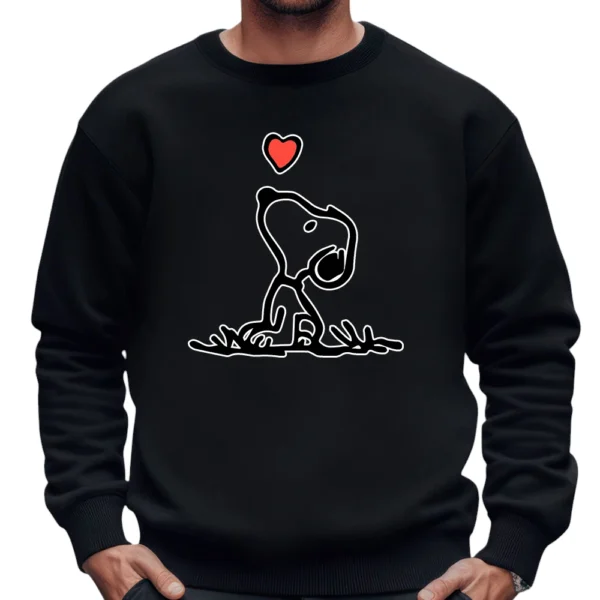 Dog Love Sweatshirt - Black