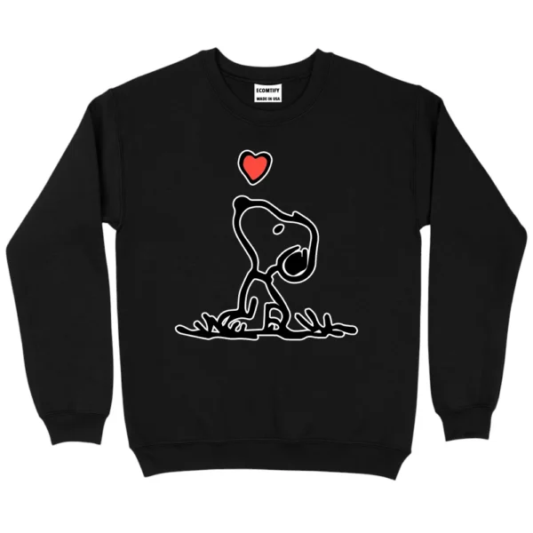 Dog Love Sweatshirt - Black