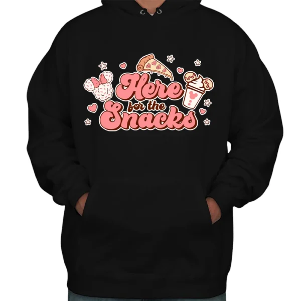 Here Bor The Snacks Hoodie - Black