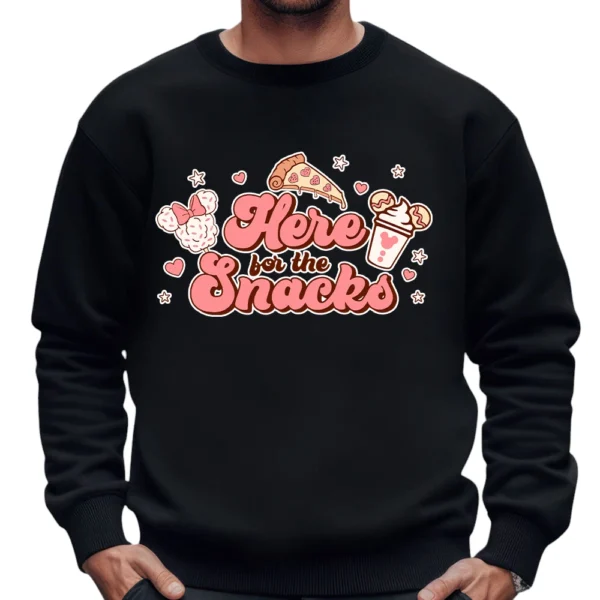 Here Bor The Snacks Sweatshirt - Black