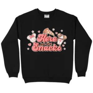 Here Bor The Snacks Sweatshirt - Black