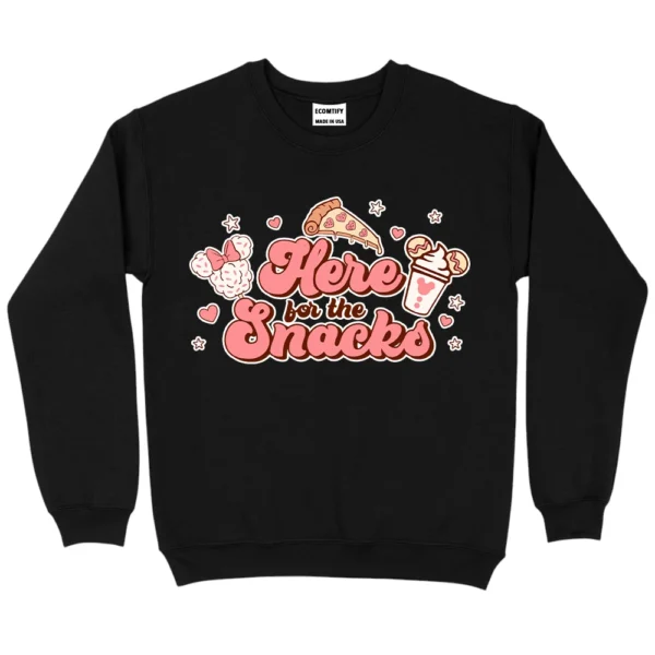 Here Bor The Snacks Sweatshirt - Black