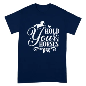 Hold Your Horses TShirt - Navy