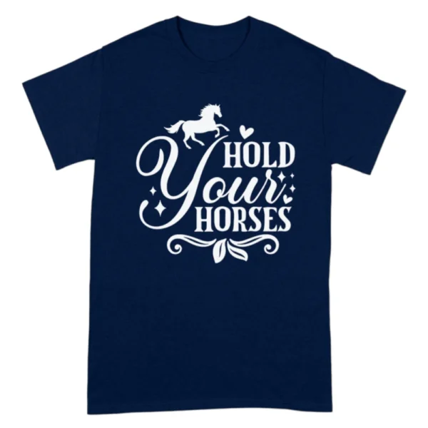 Hold Your Horses TShirt - Navy