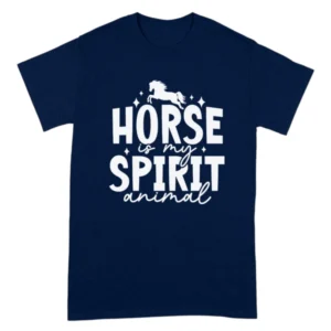 Horse Is My Spirit Animal TShirt - Navy
