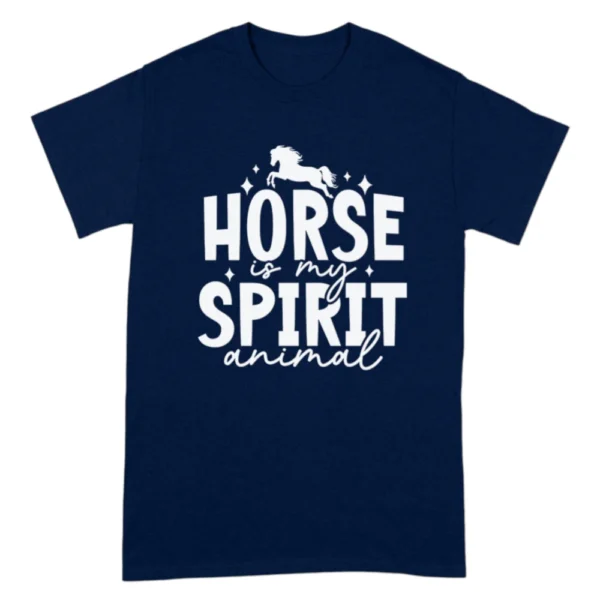 Horse Is My Spirit Animal TShirt - Navy