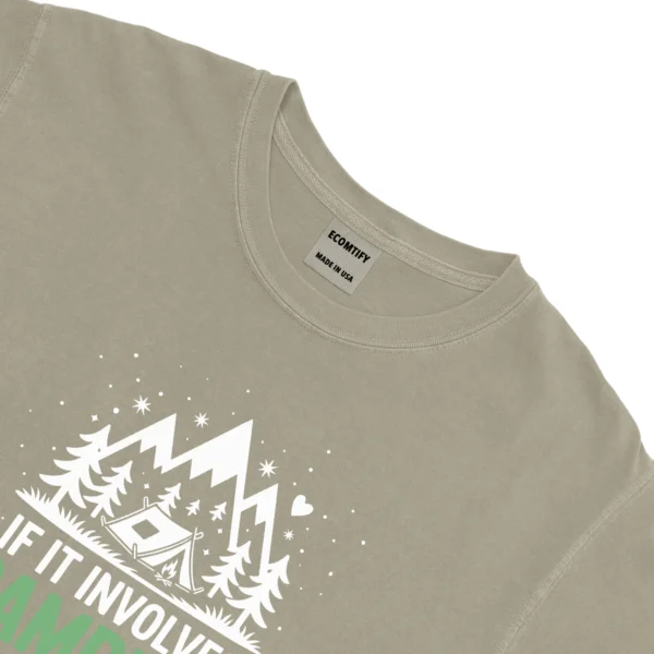 If It Involves Camping Bacon & Count Me In Unisex Comfort Colors T-shirts