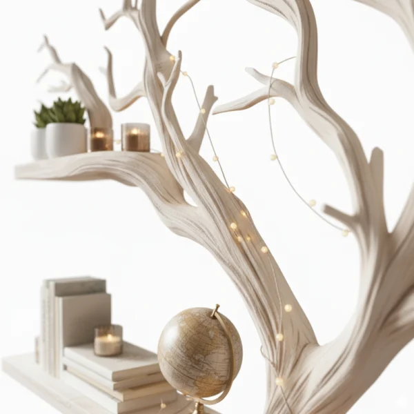 Handcrafted Tree Bookshelf - Where Art Meets Function