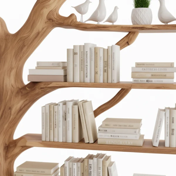 Handcrafted Tree Branch Bookshelf Gift for Book Lovers