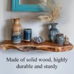 Live Edge Wall Shelf – Rustic Wall Accent & Housewarming Gift