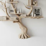 Nature-Inspired Tree Bookshelf - Wall Sculpture & Storage