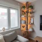 The Corner Bookshelf - A Modern Solution for Small Spaces