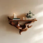 Wood Carving Shelf - Floating Shelf Antique for Home and Office Decor