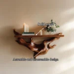 Wood Carving Shelf - Floating Shelf Antique for Home and Office Decor